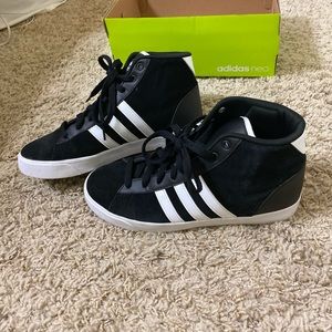 Black Adidas Neo Cloudfoam High Tops